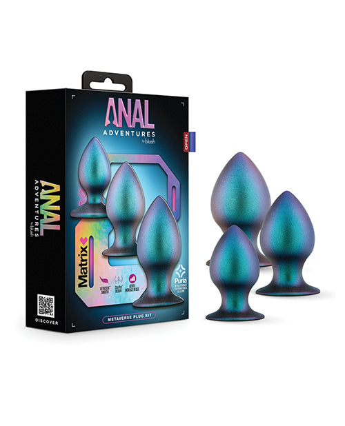 Blush Anal Adventures Matrix Metaverse Plug Kit Spruce Empower Pleasure