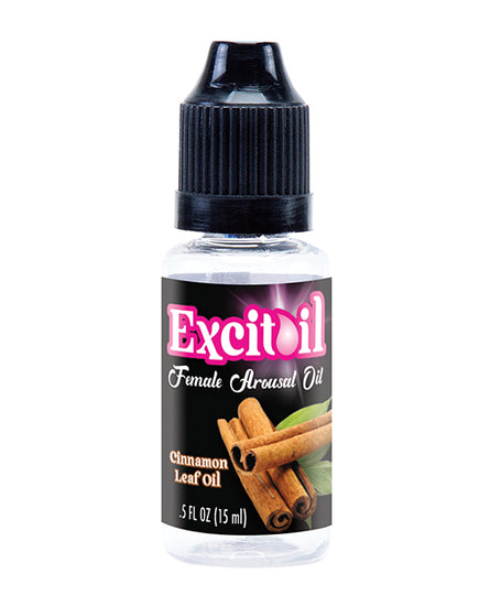 Body Action Excitoil Cinnamon Arousal Oil - .5 oz Bottle Carded - Empower Pleasure