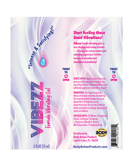 VIBEZZ Stimulating Gel - .5 oz Bottle - Empower Pleasure