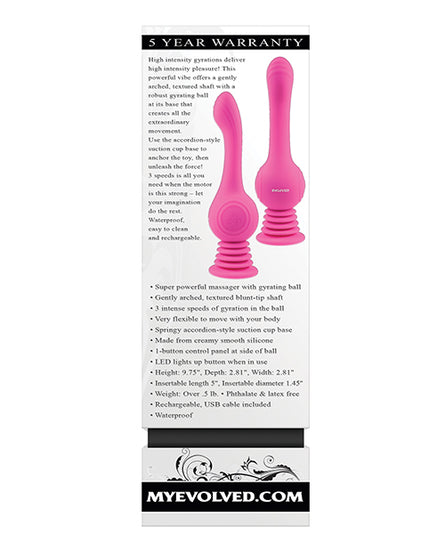 Evolved Gyro Vibe - Pink - Empower Pleasure