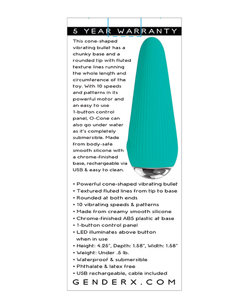 Gender X O-Cone - Teal - Empower Pleasure