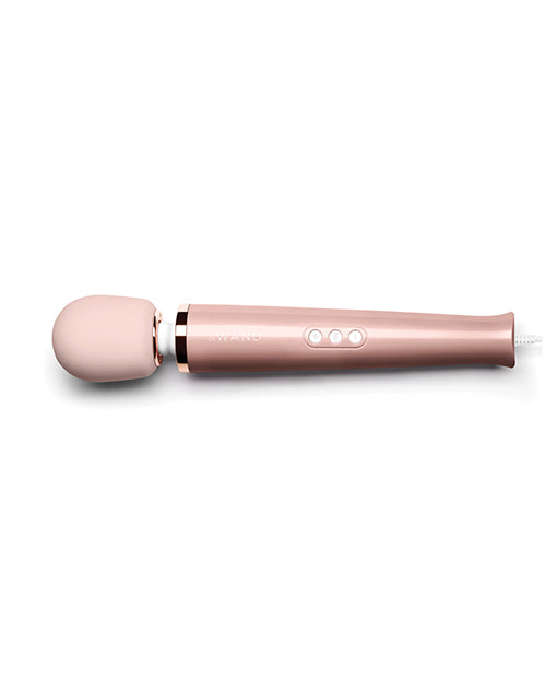 Le Wand Powerful Plug-In Vibrating Massager - Rose Gold - Empower Pleasure