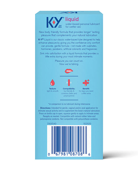 K-Y Natural Feeling Liquid - 2.5 oz - Empower Pleasure