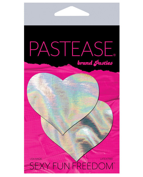 Pastease Hologram Heart - Silver O/S - Empower Pleasure