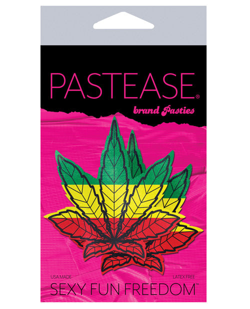 Pastease Marijuana Leafs - Rasta O/S - Empower Pleasure