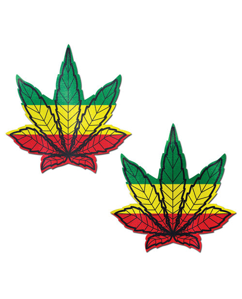 Pastease Marijuana Leafs - Rasta O/S - Empower Pleasure