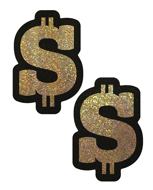 Pastease Glitter Dollar Sign - Gold O/S - Empower Pleasure