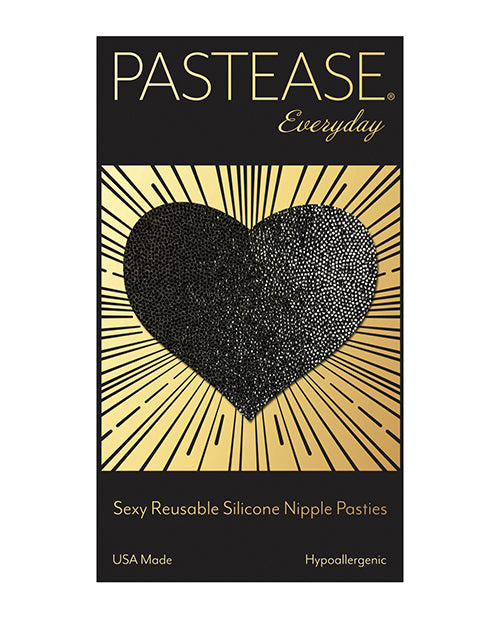 Pastease Reusable Liquid Heart - Black O/S - Empower Pleasure