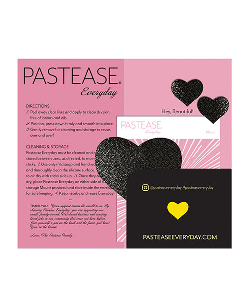 Pastease Reusable Liquid Heart - Black O/S - Empower Pleasure