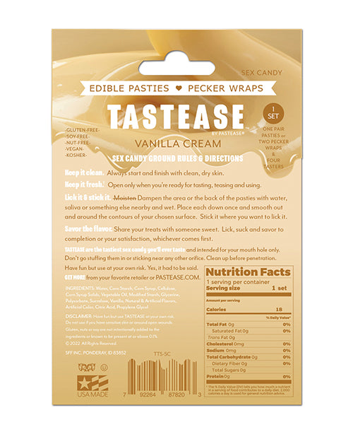 Pastease Tastease Tasty Sex Candy - Sweet Cream O/S - Empower Pleasure