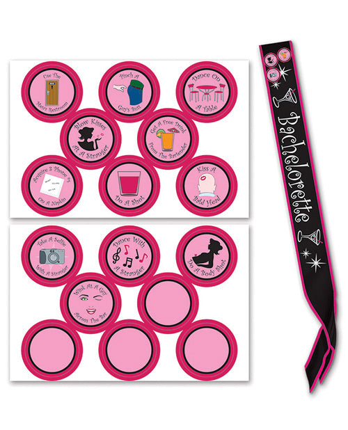 Bachelorette Sash w/ Stick On Badges - Empower Pleasure