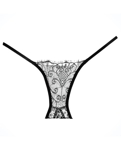 Adore Lace Enchanted Belle Panty - Black - Empower Pleasure