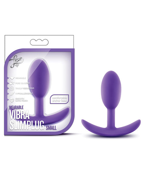 Blush Luxe Wearable Vibra Slim Plug - Small - Empower Pleasure