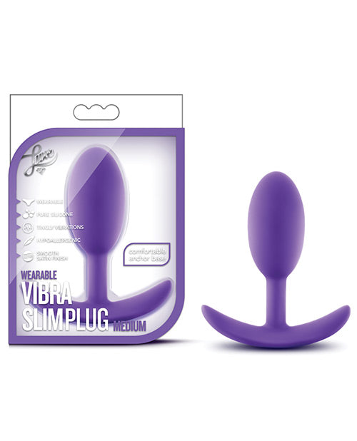 Blush Luxe Wearable Vibra Slim Plug - Medium - Empower Pleasure