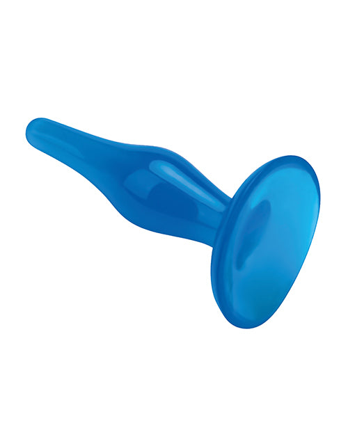 Blue Line C & B 4.75" Easy Insertion Plug - Jelly Blue - Empower Pleasure