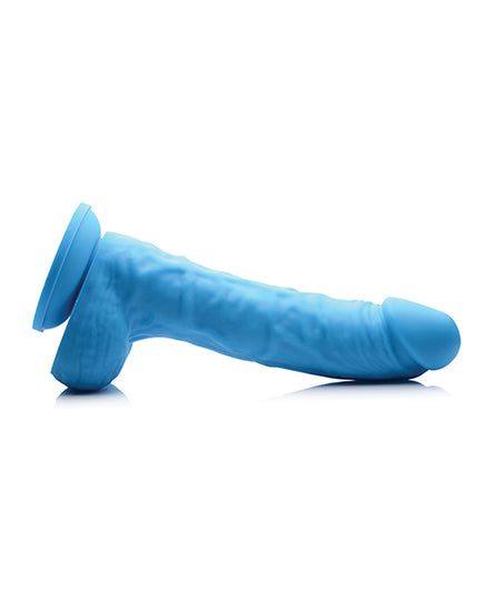 Curve Novelties Lollicock 7" Silicone Dildo with Balls - Berry - Empower Pleasure