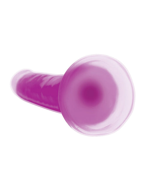 Curve Toys Lollicock 7" Glow In The Dark Silicone Dildo - Purple - Empower Pleasure