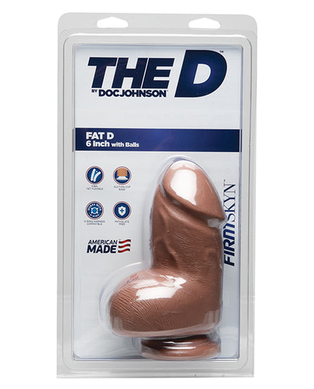 The D 6" Fat D w/Balls - Assorted Colors - Empower Pleasure