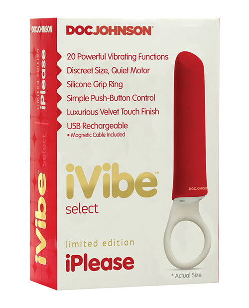 iVibe Select iPlease Limited Edition - Red/White - Empower Pleasure