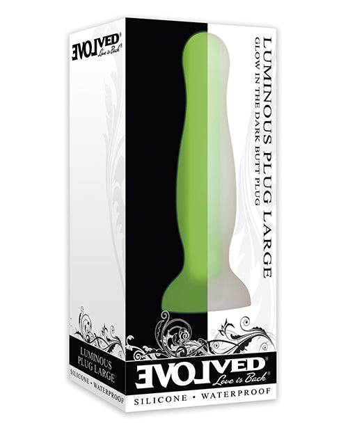 Evolved Luminous Anal Plug Large - Green - Empower Pleasure