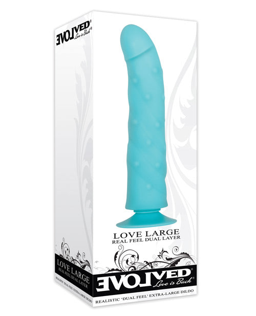 Evolved Love Large Dildo - Blue - Empower Pleasure