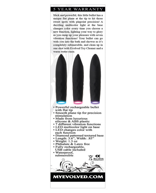 Evolved On the Spot Bullet - Black - Empower Pleasure