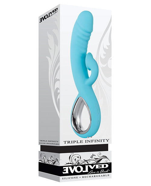 Evolved Triple Infinity - Teal - Empower Pleasure