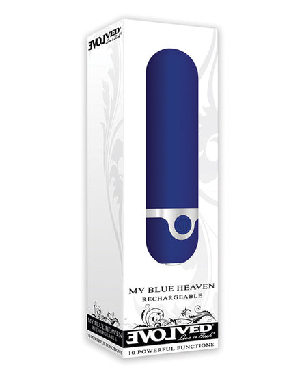 Evolved My Blue Heaven Rechargeable Bullet - Blue - Empower Pleasure