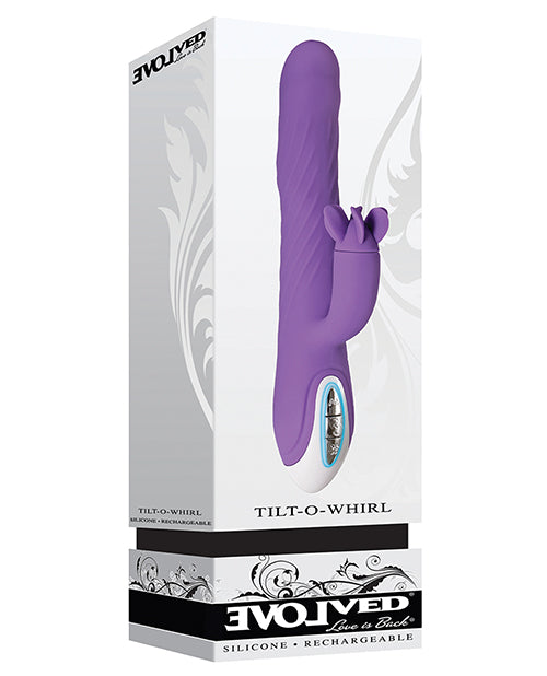 Evolved Tilt O Whirl Dual Stim - Purple - Empower Pleasure