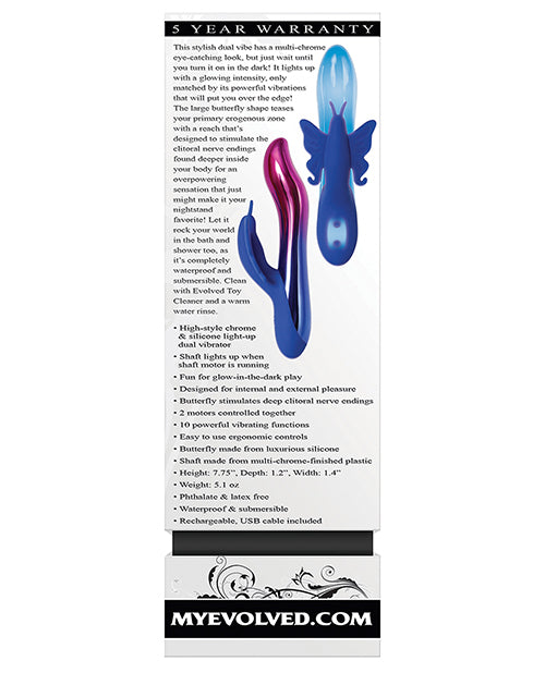 Evolved Firefly Dual Stim - Blue - Empower Pleasure