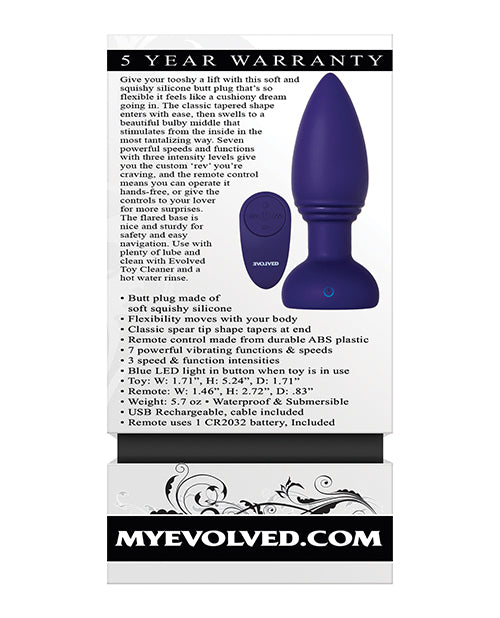 Evolved Smooshy Tooshy - Purple - Empower Pleasure