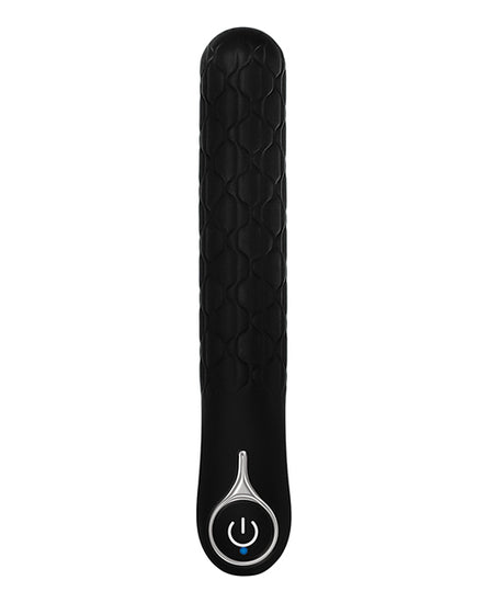 Evolved Quilted Love Rechargeable Vibrator - Black - Empower Pleasure