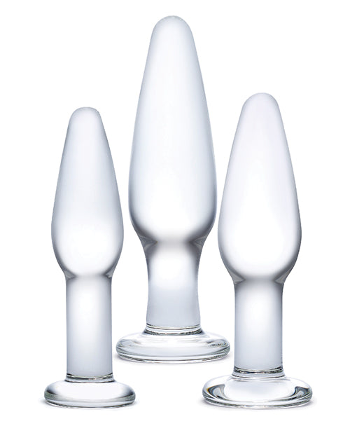 Glas 3 pc Glass Anal Training Kit - Empower Pleasure