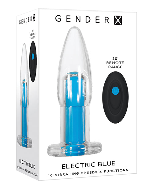 Gender X Electric Blue - Clear/Blue - Empower Pleasure