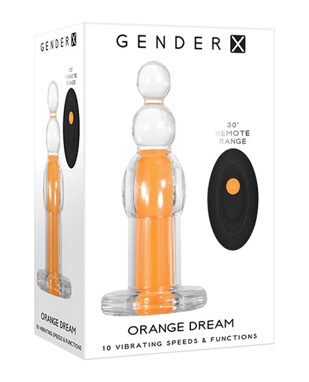 Gender X Orange Dream - Clear/Orange - Empower Pleasure