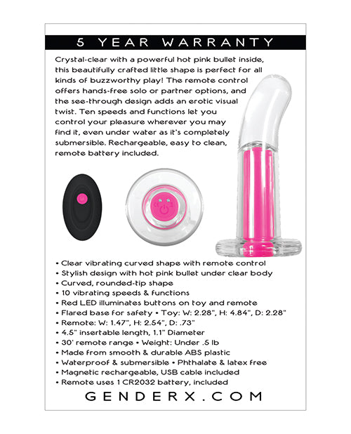 Gender X Pink Paradise - Clear/Pink - Empower Pleasure