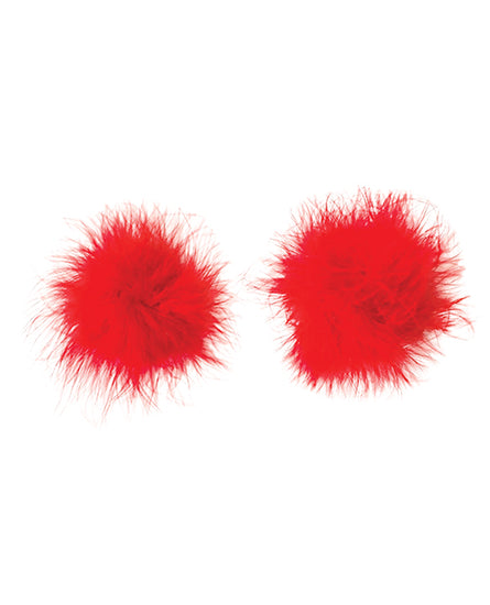 Nipplicious Furball Pasties - Red - Empower Pleasure