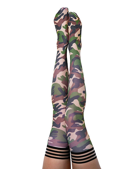 Kix'ies Alex Thigh High Camouflage B - Empower Pleasure