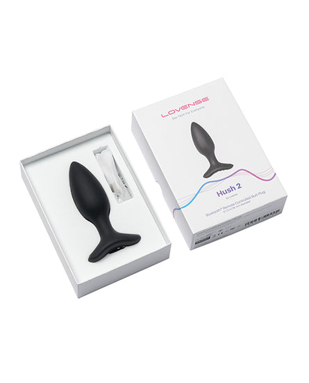 Lovense Hush 2 - 1.5" Butt Plug - Black - Empower Pleasure