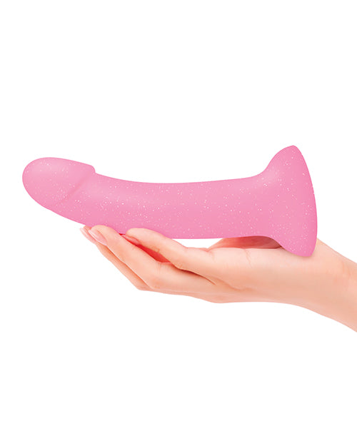 Love to Love Curved Suction Cup Dildolls Glitzy - Glitter Pink - Empower Pleasure