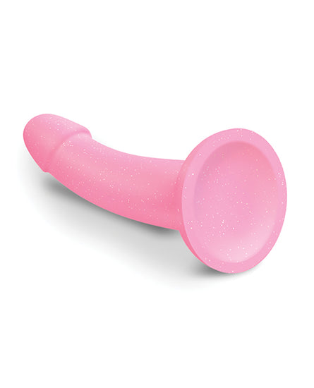 Love to Love Curved Suction Cup Dildolls Glitzy - Glitter Pink - Empower Pleasure