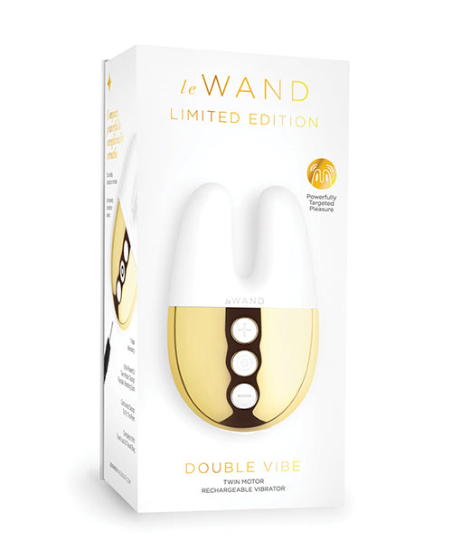 Le Wand Double Vibe - White Gold - Empower Pleasure