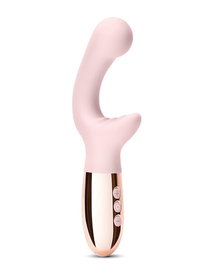 Le Wand XO Double Motor Wave Rechargeable Vibrator - Rose Gold - Empower Pleasure