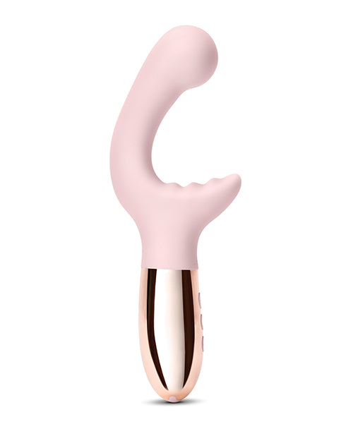 Le Wand XO Double Motor Wave Rechargeable Vibrator - Rose Gold - Empower Pleasure