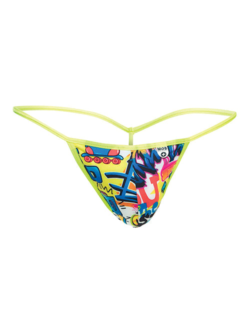 Male Basics Sinful Hipster Music T Thong G-String Print XL - Empower Pleasure