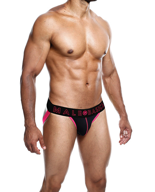 Male Basics Neon Jockstrap Coral LG - Empower Pleasure