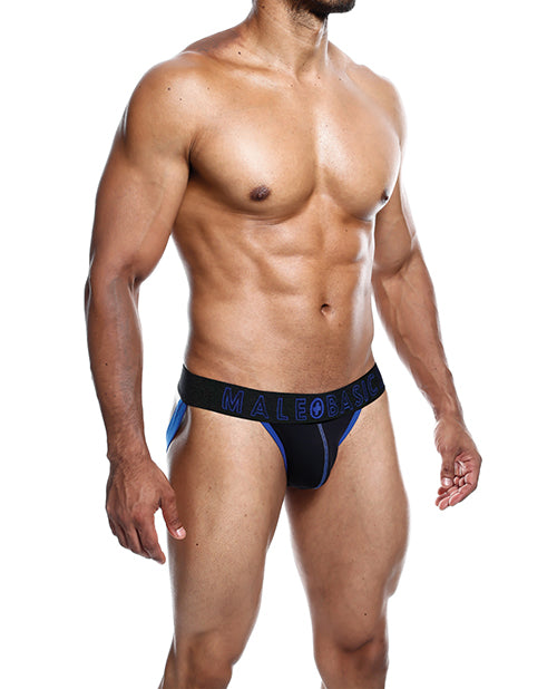 Male Basics Neon Jockstrap Royal XL - Empower Pleasure