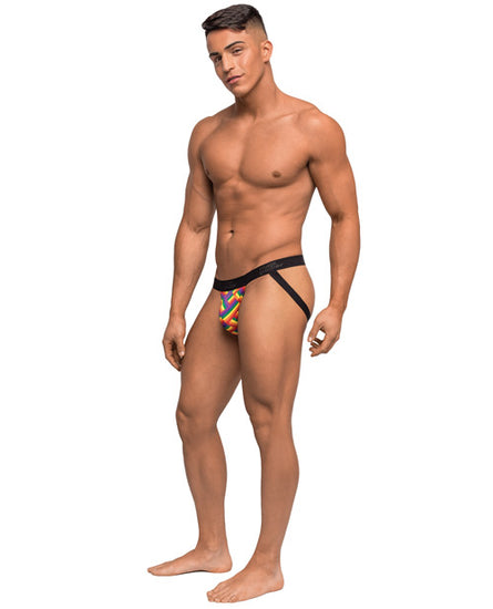 Pride Fest Contoured Pouch Jock - Rainbow - Empower Pleasure