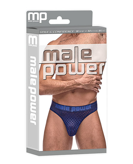 Diamond Mesh Bong Thong Blue - Empower Pleasure