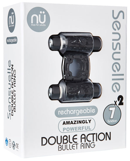 Sensuelle Double Action 7 + 2 Function Cock Ring - Empower Pleasure